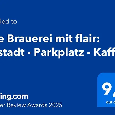Alte Brauerei Mit Flair: Altstadt - Parkplatz - Kaffee * Kitzingen